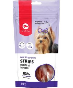 MACED Duck breast strips - Dog treat - 60g Suņu barība