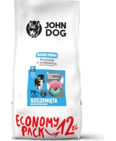 JOHN DOG Good Form Puppy Chicken with beef - dry dog food - 12 kg Suņu barība