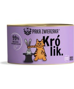 PAKA ZWIERZAKA Rabbit - wet cat food - 200g Kaķu konservi