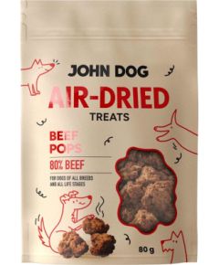 JOHN DOG Air-Dried Beef pops - dog treat - 80g Suņu barība