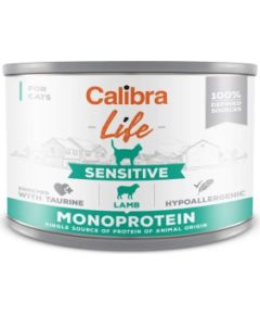 CALIBRA Cat Life Sensitive Lamb - wet cat food - 200g Kaķu konservi