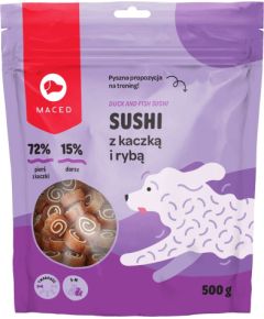 MACED Duck and fish sushi - Dog treat - 500g Suņu barība