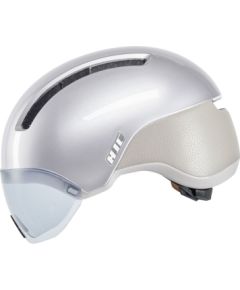 HJC CALIDO PLUS Silver Cycling Helmet, PEARL GREYISH SILVER, Size L Velo ķiveres