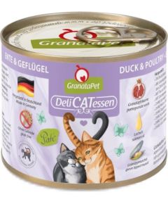 Fox4pets GRANATAPET DeliCATessen Duck and poultry - wet cat food - 200g Kaķu konservi