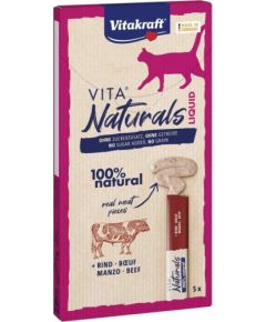 VITAKRAFT VITA NATURALS Liquid beef - cat treat - 5x15 g Сухой корм для кошек