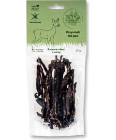 ZOYA Dried deer meat - dog treat - 80g Suņu barība