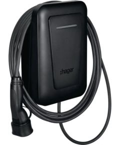 EVCS Hager witty one 11kW 3f RFID Bluetooth charging station with 6.5m T2 cable Elektro Auto lādēšanas piederumi