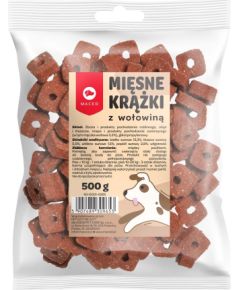 MACED Meat discs with beef for dog- 500 g Suņu barība
