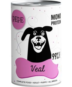 PAKA ZWIERZAKA Pepe Veal  - wet dog food - 400g Suņu barība