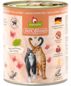 Fox4pets GRANATAPET DeliCATessen Veal and coney - wet cat food - 800g Kaķu konservi