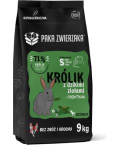 PAKA ZWIERZAKA Puppy Rabbit with wild herbs S - dry dog food - 9kg Suņu barība