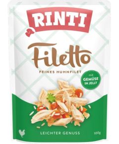 RINTI Filetto Chicken fillet with vegetables - wet dog food - 100g Suņu barība