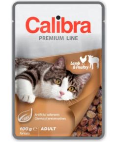 CALIBRA Cat Premium Adult Lamb & Poultry - wet cat food - 100g Kaķu konservi