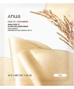 Anua Rice 70 Glow Collagen Mask - Pleťová maska 38.0g Косметика для тела