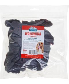 PETITTO Beef Steaks - dog treat - 500 g Suņu barība