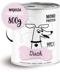 PAKA ZWIERZAKA Pepe Duck - wet dog food - 800g Suņu barība