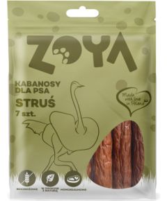 ZOYA KABANOSY ZE STRUSIA przysmak dla psa 7SZT Suņu barība