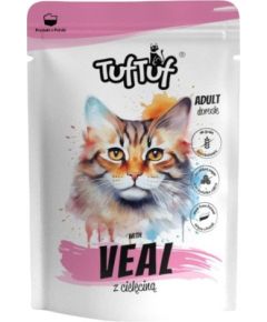 Tuftuf TUF TUF with veal - wet cat food - 300g Kaķu konservi