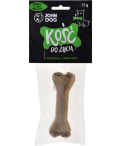 JOHN DOG Chewing bone with duck and apple - dog chew - 12 cm Suņu barība