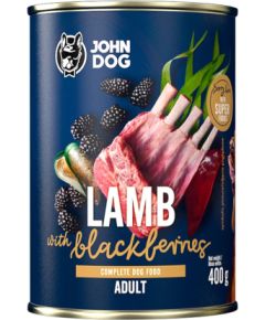 John Dog BERRY Adult jagnięcina z jeżynami 800g Suņu barība