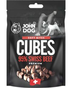 JOHN DOG Soft Bites Cubes Beef 95%  - Dog treat - 120g Suņu barība