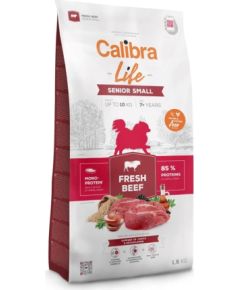 CALIBRA Dog Life Senior Small Fresh Beef - dry dog food - 1,5kg Suņu barība