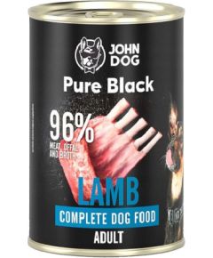 John Dog Pure Black dorosły jagnięcina karma mokra dla psa 400g Suņu barība