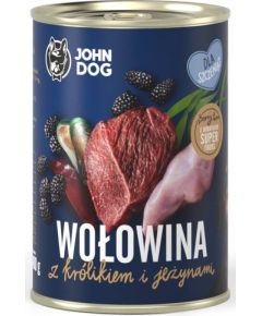 John Dog BERRY wołowina i królik z jeżynami400g Suņu barība