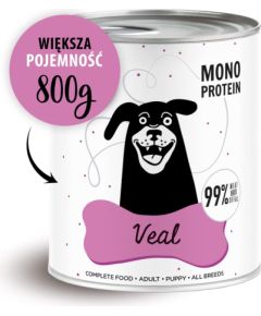 PAKA ZWIERZAKA Pepe Veal - wet dog food - 800g Suņu barība