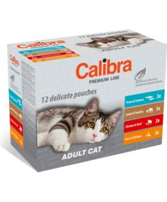 CALIBRA Cat Premium Adult - wet cat food - 12x100g Kaķu konservi