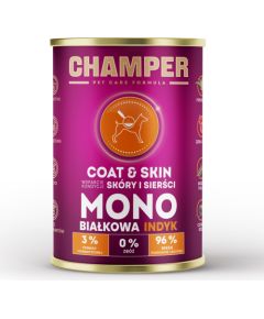 CHAMPER Coat & Skin Salmon - wet dog food - 400g Suņu barība