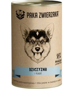 PAKA ZWIERZAKA Game and salmon - wet dog food - 400g Suņu barība