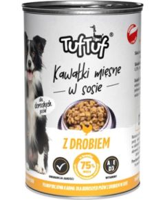 Tuftuf TUF TUF Chunks in gravy with poultry - wet dog food - 415g Suņu barība