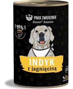 PAKA ZWIERZAKA Seventh Heaven Turkey with lamb - wet dog food - 400g Suņu barība