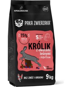 PAKA ZWIERZAKA Rabbit with forest fruits S - dry dog food - 9kg Suņu barība