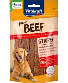 VITAKRAFT Pure Beef Strips - dog treat - 80 g Suņu barība