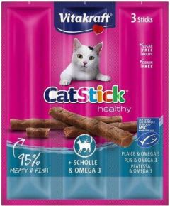 VITAKRAFT CatStick Mini with flounder and Omega-3 - cat treats - 3 pcs Сухой корм для кошек