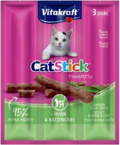 VITAKRAFT CatStick Mini Chicken with grass - cat treats - 3 pcs Сухой корм для кошек