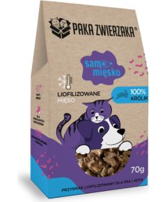 PAKA ZWIERZAKA Samo Mięsko Rabbit - dog treat - 70g Suņu barība