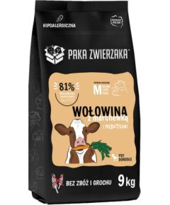 PAKA ZWIERZAKA Beef with carrots M - dry dog food - 9kg Suņu barība