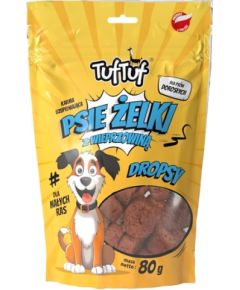 Tuftuf TUF TUF Dog gummies - pork drops - dog treat - 80g Suņu barība