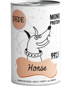 PAKA ZWIERZAKA Pepe Horse - wet dog food - 400g Suņu barība