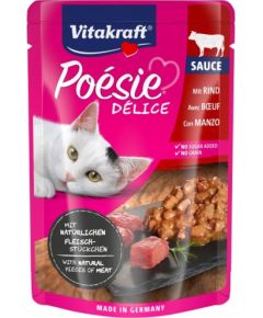 VITAKRAFT POESIE DELICE beef - wet cat food - 85 g Kaķu konservi