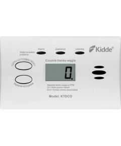 Carbon monoxide detector Kidde K7DCO with display White Detektori