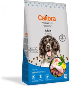CALIBRA Premium Line Adult Chicken - dry dog food - 12kg Suņu barība