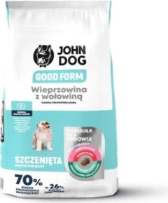 JOHN DOG Good Form Puppy Pork with beef  - dry dog food - 12 kg Suņu barība