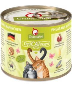 Fox4pets GRANATAPET DeliCATessen Pheasant and coney - wet cat food - 200g Kaķu konservi