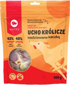 MACED Duck with rabbit ear - dog chew - 500g Suņu barība