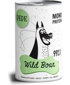 PAKA ZWIERZAKA Pepe Wild Boar - wet dog food - 400g Suņu barība
