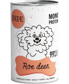 PAKA ZWIERZAKA Pepe Roe deer - wet dog food - 400g Suņu barība